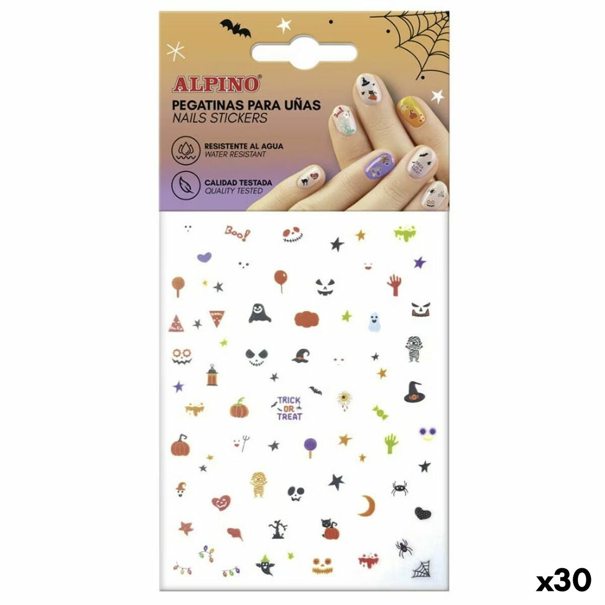 Halloween Nail Art Stickers - 30 Units
