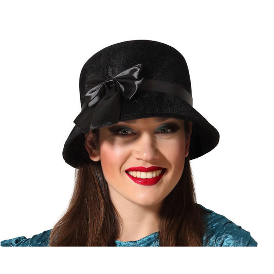 Sombrero negro de los años 20