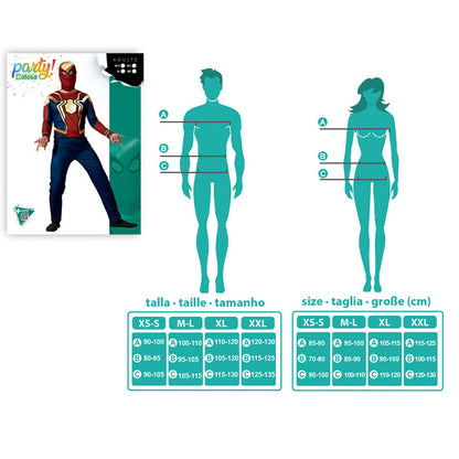 Conjunto de disfraz de héroe de cómic adulto (2 piezas)