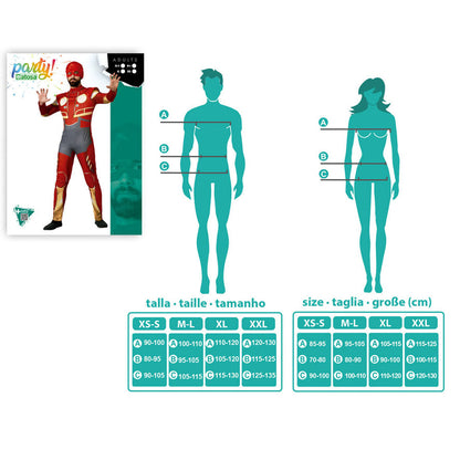 Adult Red Comic Hero Costume