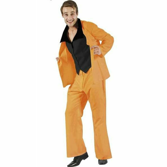 70s Orange Disco Costume for Adults