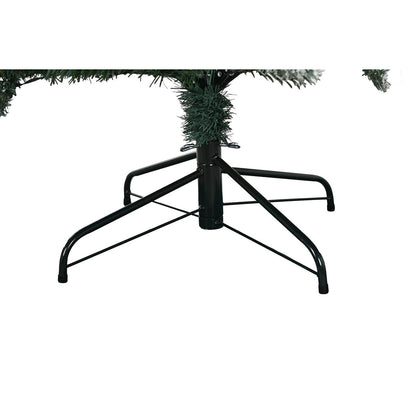 Árbol de Navidad Verde Metal Polietileno con Efecto Nieve 130x130x210 cm