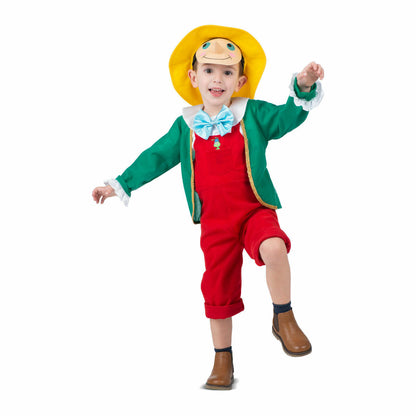 Disfraz infantil de Pinocho - 4 piezas