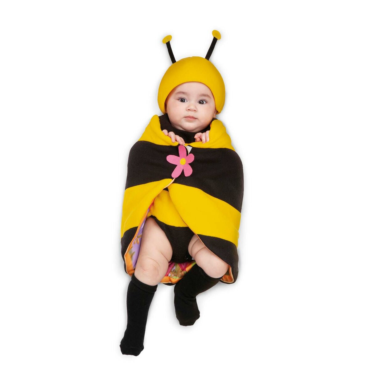 Conjunto de disfraz de abeja amarilla para bebé (4 piezas)