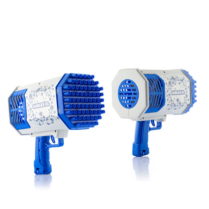 Pistola de burbujas gigante XL con luces LED para divertirse al aire libre