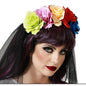 Diadema de flores de Halloween