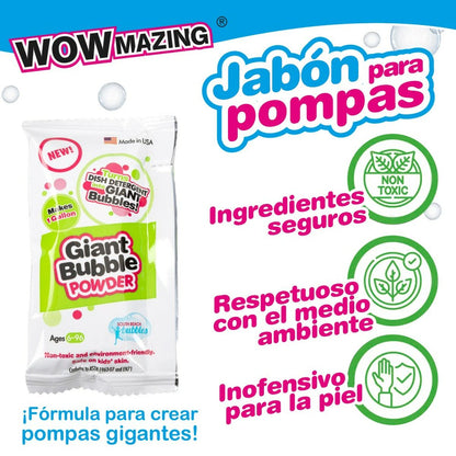 Líquido para pompas de jabón (paquete de 24 unidades, 6,3 x 11,5 x 1,5 cm)